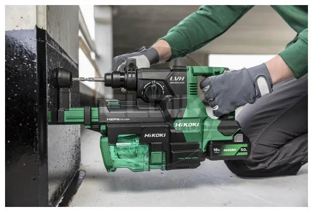 Hikoki DH1826DAW3Z Accu boor-breekhamer met stofafzuigunit  - 18 V / 3,2 J -Exclusief lader en accu's in HSC IV koffer
