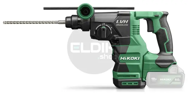 Hikoki DH1826DAWUZ Accu boor-breekhamer met stofafzuigunit - 18 V / 3,2 J - Inclusief lader en 2x 5.0 Ah accu's in HSC IV koffer