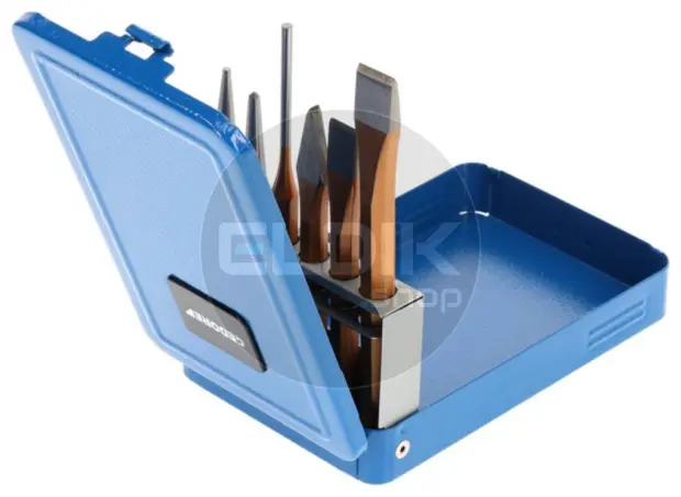 Gedore 106 D 6 Delige Beitelset in Metalen Cassette - 8725710