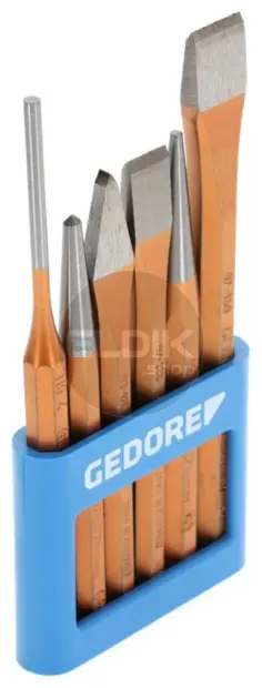 Gedore 106 6 Delige Beitelset in Kunststof Houder - 8725200