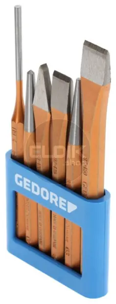 Gedore 106 6 Delige Beitelset in Kunststof Houder - 8725200