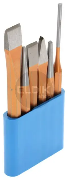 Gedore 106 6 Delige Beitelset in Kunststof Houder - 8725200