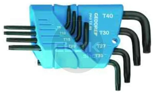 Gedore H 43 TX-08 8 Delige Torxsleutelset in Houder - 1531433