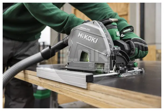 Hikoki KSC3606DPAW21Z Accu invalzaag - 36V / 66 mm - Inclusief geleiderail 160cm - Exclusief accu's en lader in HSC IV