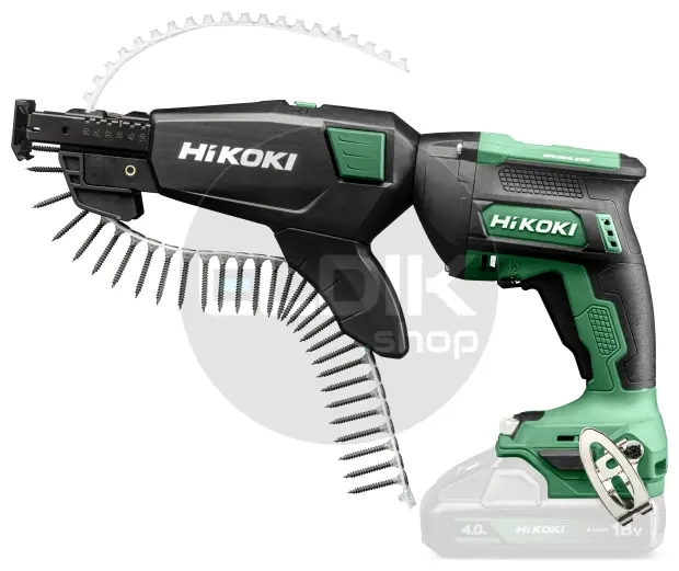 Hikoki W18DAWCZ Accu schroefautomaat - 18 V - Inclusief schroefmagazijn en 2x 4.0Ah accu's en lader in HSC III
