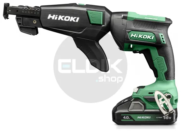 Hikoki W18DAWCZ Accu schroefautomaat - 18 V - Inclusief schroefmagazijn en 2x 4.0Ah accu's en lader in HSC III