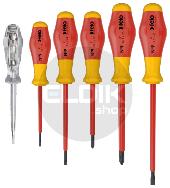 Felo 913 961 98 VDE Schroevendraaierset Sleuf en Philips | 6-delig