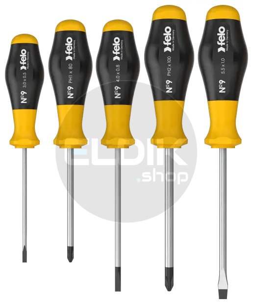 Felo 900 952 48 Schroevendraaierset Sleuf en Philips | 5-delig