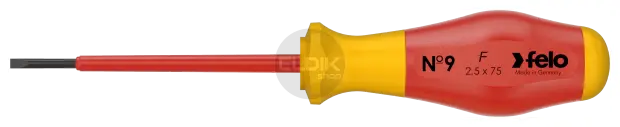 Felo 913 025 90 VDE Schroevendraaier Sleuf 2,5