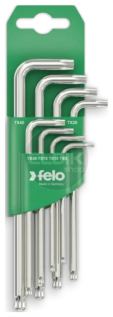 Felo 348 080 11 Stiftsleutelset torx kogelkop, 8-dlg