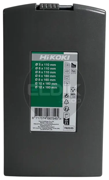 Hikoki 782535 SDS-Plus borenset | 2-snijder | 7-delig in metalen cassette