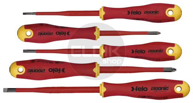 Felo 413 853 98 VDE Schroevendraaierset Sleuf en Pozidrive | 5-delig