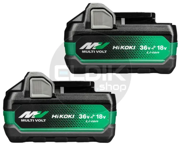 Hikoki BSL36B18X Twin Pack 2x Multi-Volt accu BSL36B18X - 36V 4.0Ah/18V 8.0Ah - 380207