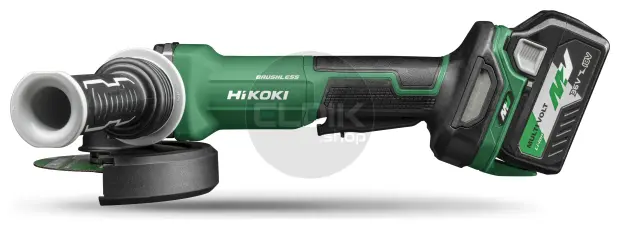 Hikoki G3613DFWQZ Accu haakse slijpmachine- 36V / 125 mm - Inclusief lader en 2 x BSL36A18 accu's - In HSC III koffer