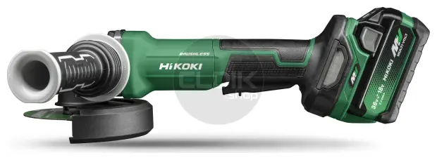 Hikoki G3613DFWQZ Accu haakse slijpmachine- 36V / 125 mm - Inclusief lader en 2 x BSL36A18 accu's - In HSC III koffer