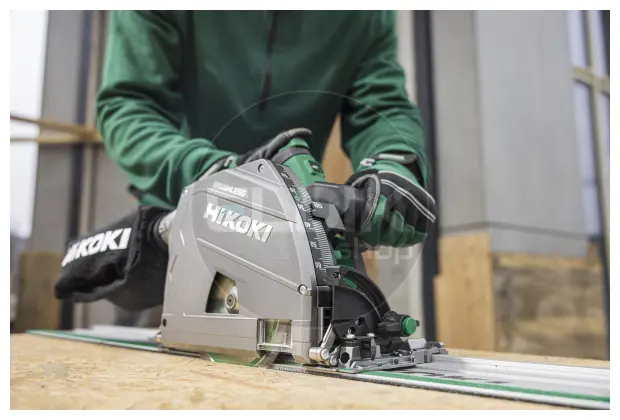 Hikoki KSC3606DPAWV1Z Accu invalzaag - 36V / 66 mm - Inclusief geleiderail 160cm, 2 x MULTI VOLT B accu en snellader - HSC IV koffer