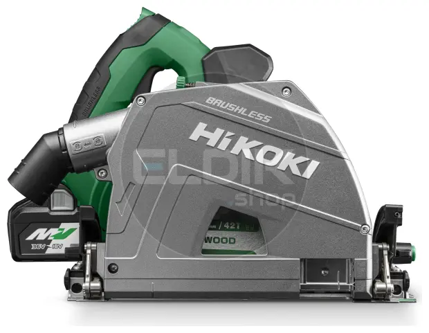 Hikoki KSC3606DPAWV1Z Accu invalzaag - 36V / 66 mm - Inclusief geleiderail 160cm, 2 x MULTI VOLT B accu en snellader - HSC IV koffer