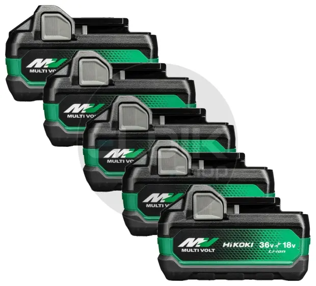 Hikoki BSL36A18X 5 x Accu MultiVolt 36V - 2.5Ah / 18V - 5.0Ah Li-ion - 380082/5