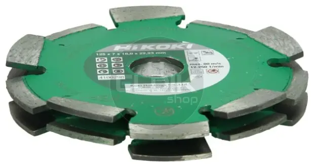 Hikoki 4100298 Diamant-doorslijpschijf voor sleuven 125mm 2 rijen
