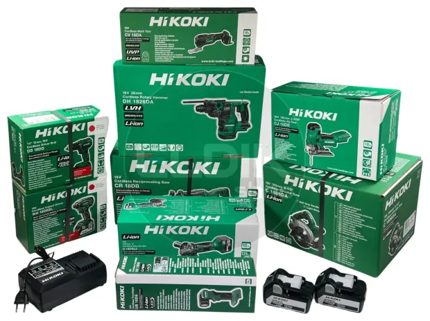 E-Tools 117 cm Verrijdbare Werkbank + 12 Delige HiKOKI Combiset