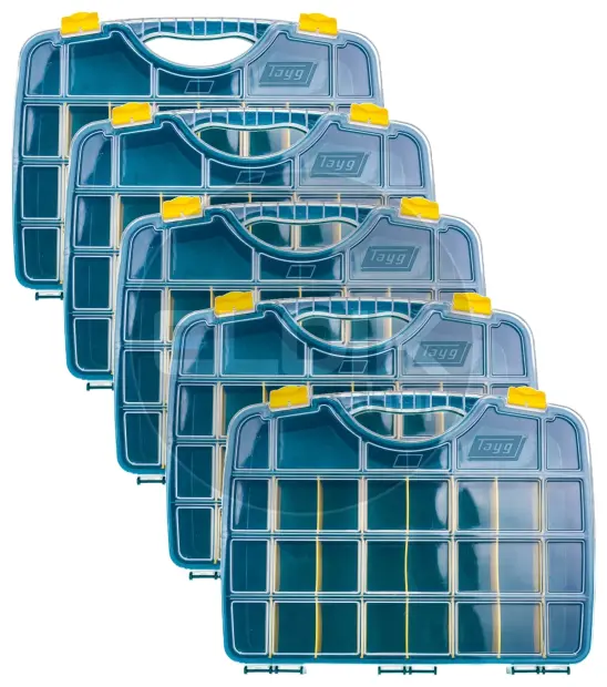 Tayg 24-26 5 x Assortimentsdoos L460 x B350 x H81 mm - Groen - 024009/5