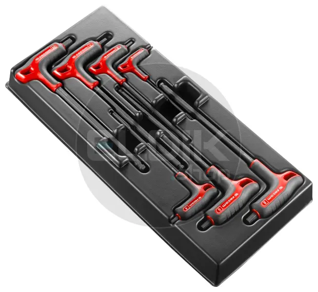 Facom MOD.84TZSAPB Module 7 Delige Inbussleutels met T- greep, bolvormige kop