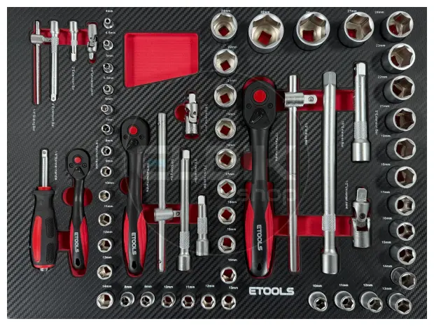 E-Tools 70459 154 Delige Gevulde Gereedschapswagen