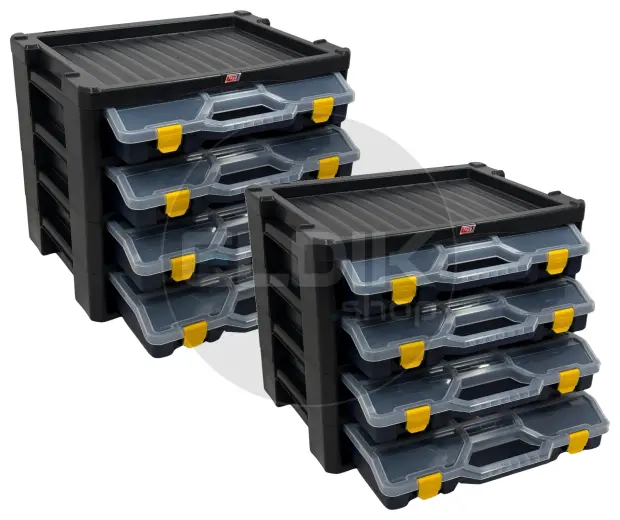 Tayg Multibox 3 2x Assortimentsdoos 4-delig - L530 x B376 x H430 mm - Blauw - 303500/2