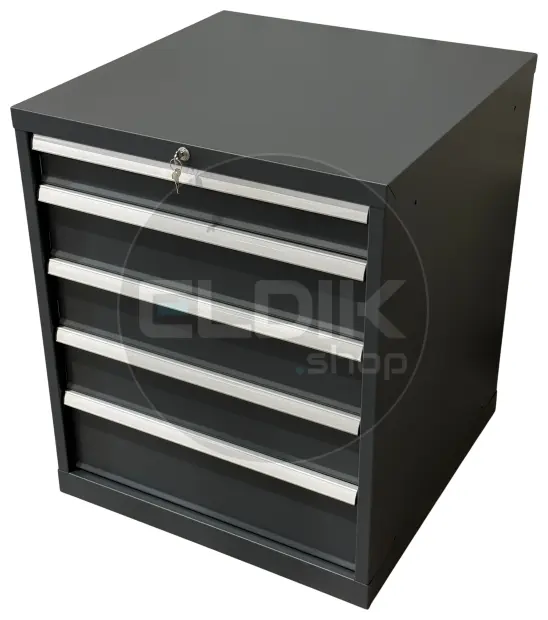 E-Tools | premium line 75751 Werkplaatskast | B717 x D725 x H850 | 5 laden | Antraciet