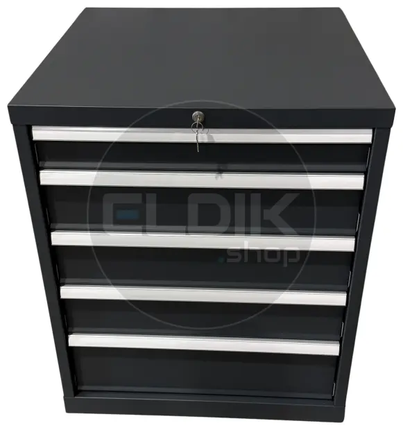 E-Tools | premium line 75751 Werkplaatskast | B717 x D725 x H850 | 5 laden | Antraciet