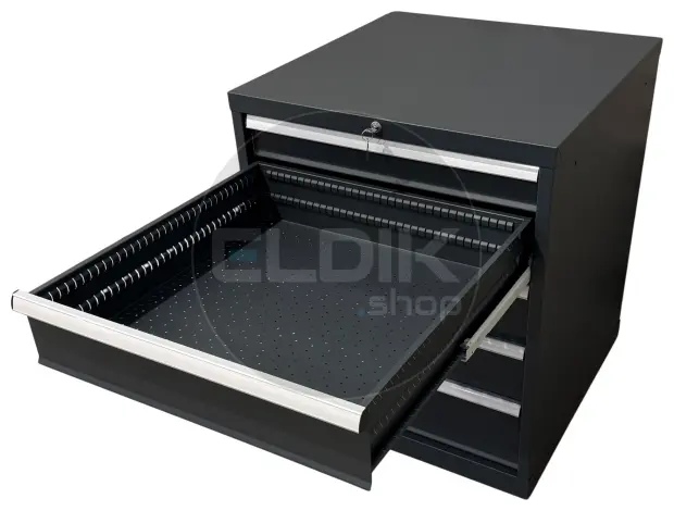 E-Tools | premium line 75751 Werkplaatskast | B717 x D725 x H850 | 5 laden | Antraciet