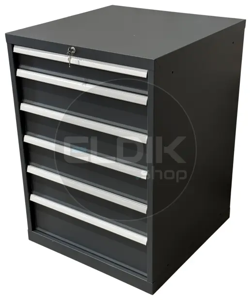 E-Tools | premium line 75720 Werkplaatskast | B717 x D725 x H1000 | 6 laden | Antraciet