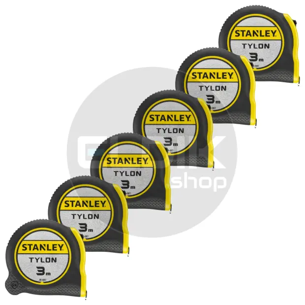 Stanley 0-30-687/5 6 x Rolbandmaat Tylon 3m - 12,7mm