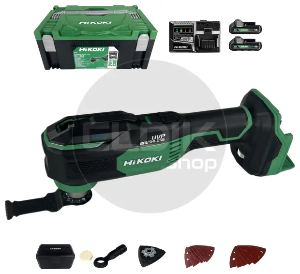 Hikoki CV18DAWRZ Accu multitool - 18 V - Inclusief 2 x 2.0 Ah accu's en lader - In HSC II koffer