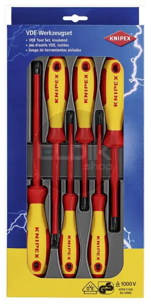 Knipex 00 20 12 V01 Schroevedraaier set VDE 6-delig