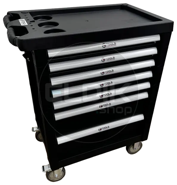 E-Tools 171197 154 Delige Gevulde Gereedschapswagen + HiKOKI 18V Combiset