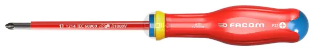 Facom ATD2X125VEPB VDE Schroevendraaier Pozidrive 2