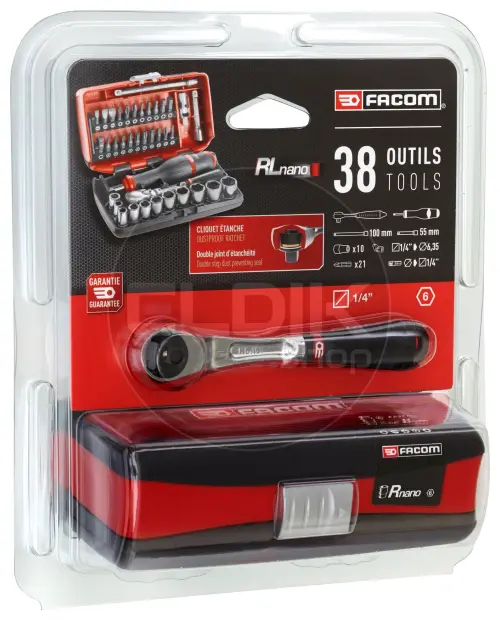 Facom RL.NANO1 37 Delige NANO Doppenset 1/4"