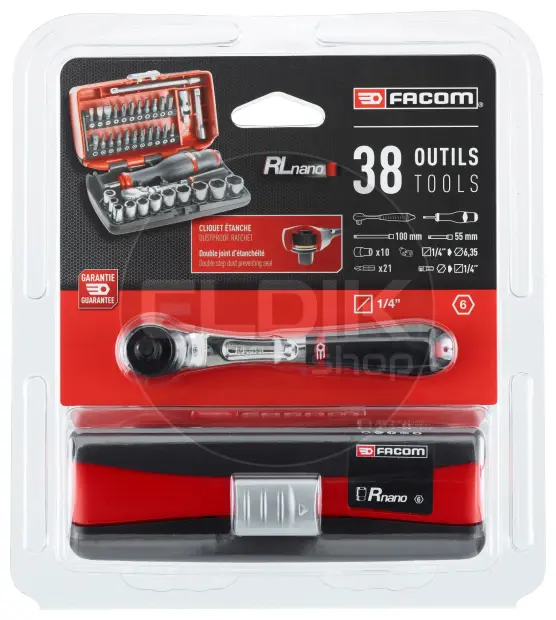 Facom RL.NANO1 37 Delige NANO Doppenset 1/4"