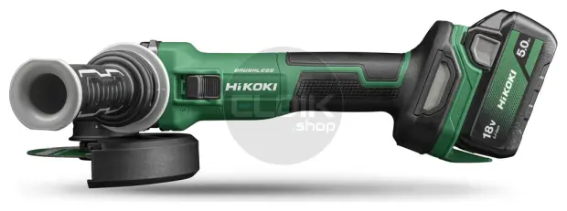 Hikoki G1813DEWQZ Accu haakse slijpmachine- 18V / 125 mm - Inclusief lader en 2 accu's - In HSC III koffer
