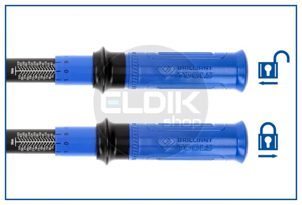 Brilliant Tools BT141920 1/2" Momentsleutel met Omkeerbare Ratelkop 20 – 200 Nm