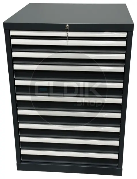 E-Tools | premium line 75737 Werkplaatskast | B717 x D725 x H1000 | 8 laden | Antraciet