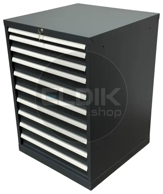 E-Tools | premium line 75737 Werkplaatskast | B717 x D725 x H1000 | 8 laden | Antraciet