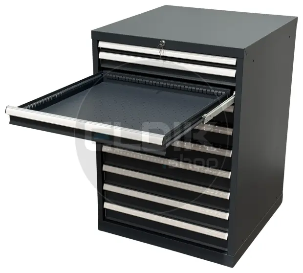 E-Tools | premium line 75737 Werkplaatskast | B717 x D725 x H1000 | 8 laden | Antraciet