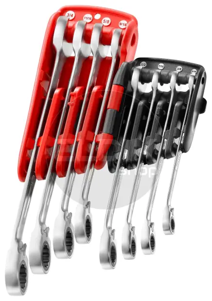 Facom 467F.JPU8 8 Delige Scharnierende Steekringratelsleutelset - Inch