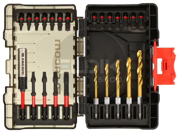 Facom EN.1J24PB 24 Delige Max Impact Bit- en Borenset