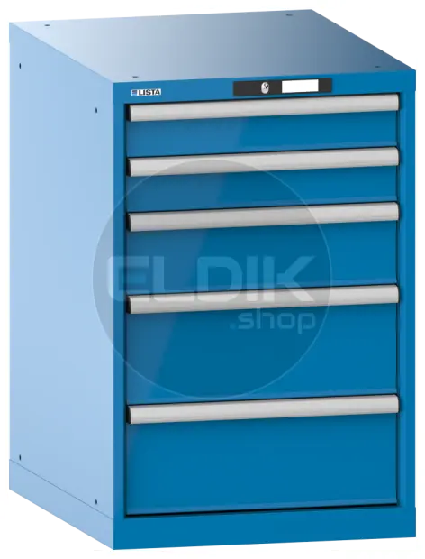 Lista 14.399.010 Werkplaatskast |B564 x D572 x H850 | 5 laden | Blauw