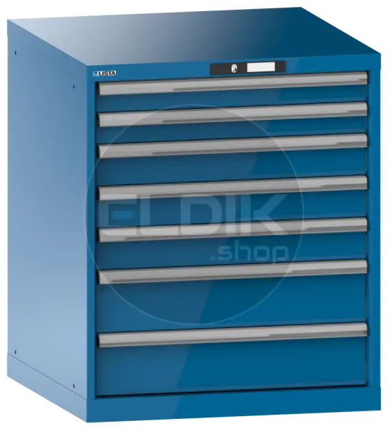 Lista 14.503.010 Werkplaatskast |B717 x D725 x H850 | 7 laden | Blauw
