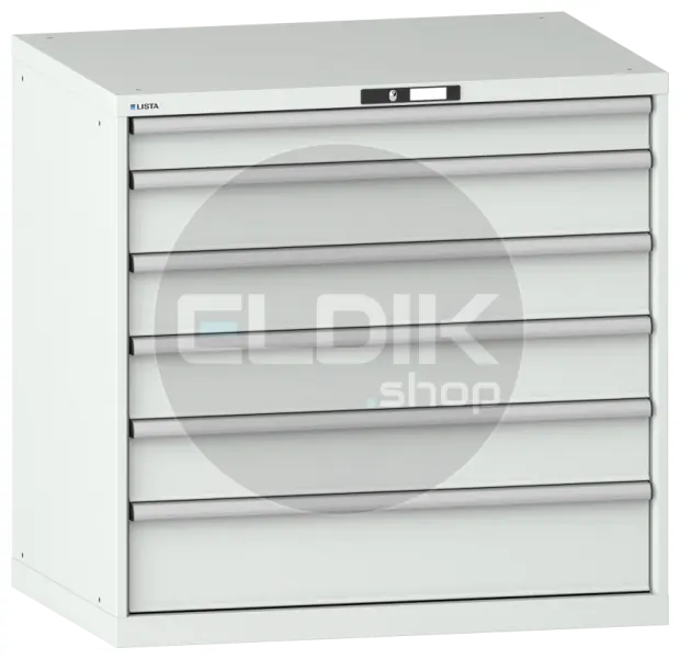 Lista 14.515.020 Werkplaatskast |B1023 x D725 x H1000 | 6 laden | Lichtgrijs
