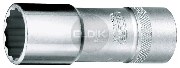 Gedore D 19 L 15 Lange Dopsleutel 1/2 - 12 kant - 15 mm - 6142460